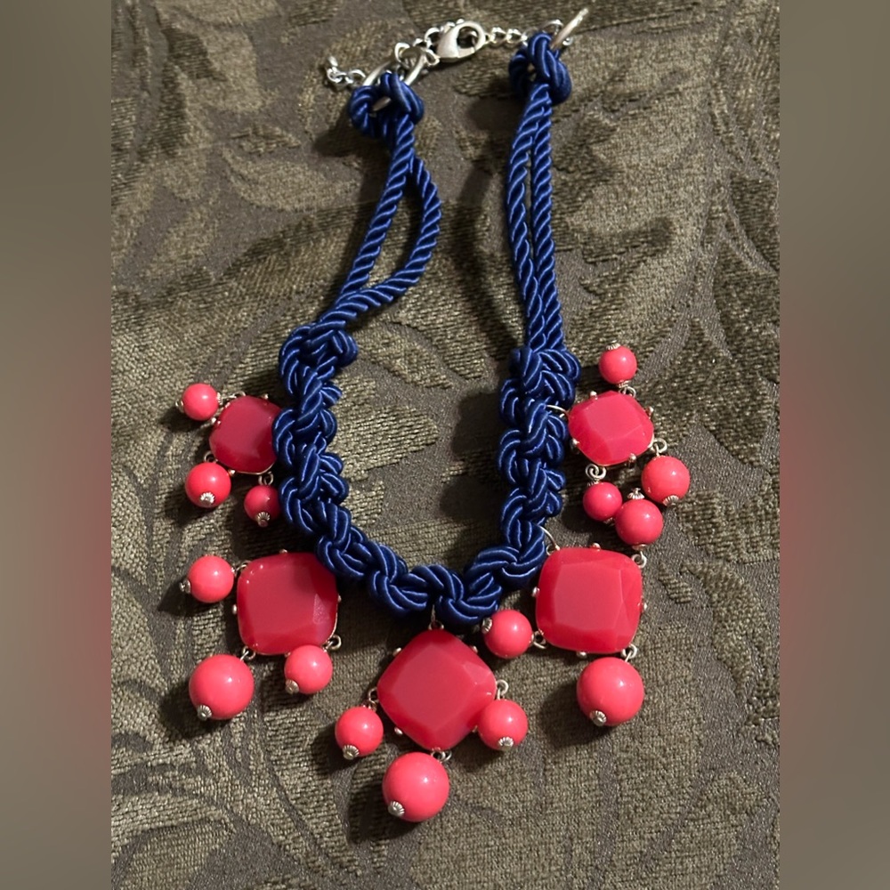 Pink and Blue Necklace